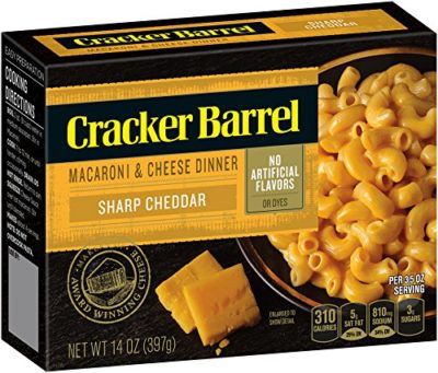 Cracker Barrel Macaroni and Cheese, Sharp Cheddar, 14 Ounce