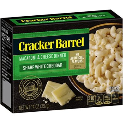 Cracker Barrel Macaroni and Cheese, Vermont White Cheddar, 14 Ounce