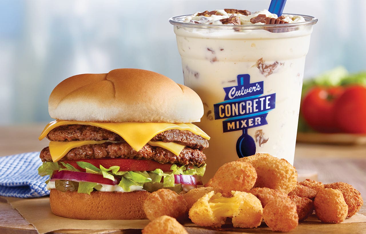 Culver's Food Back of the Menu.