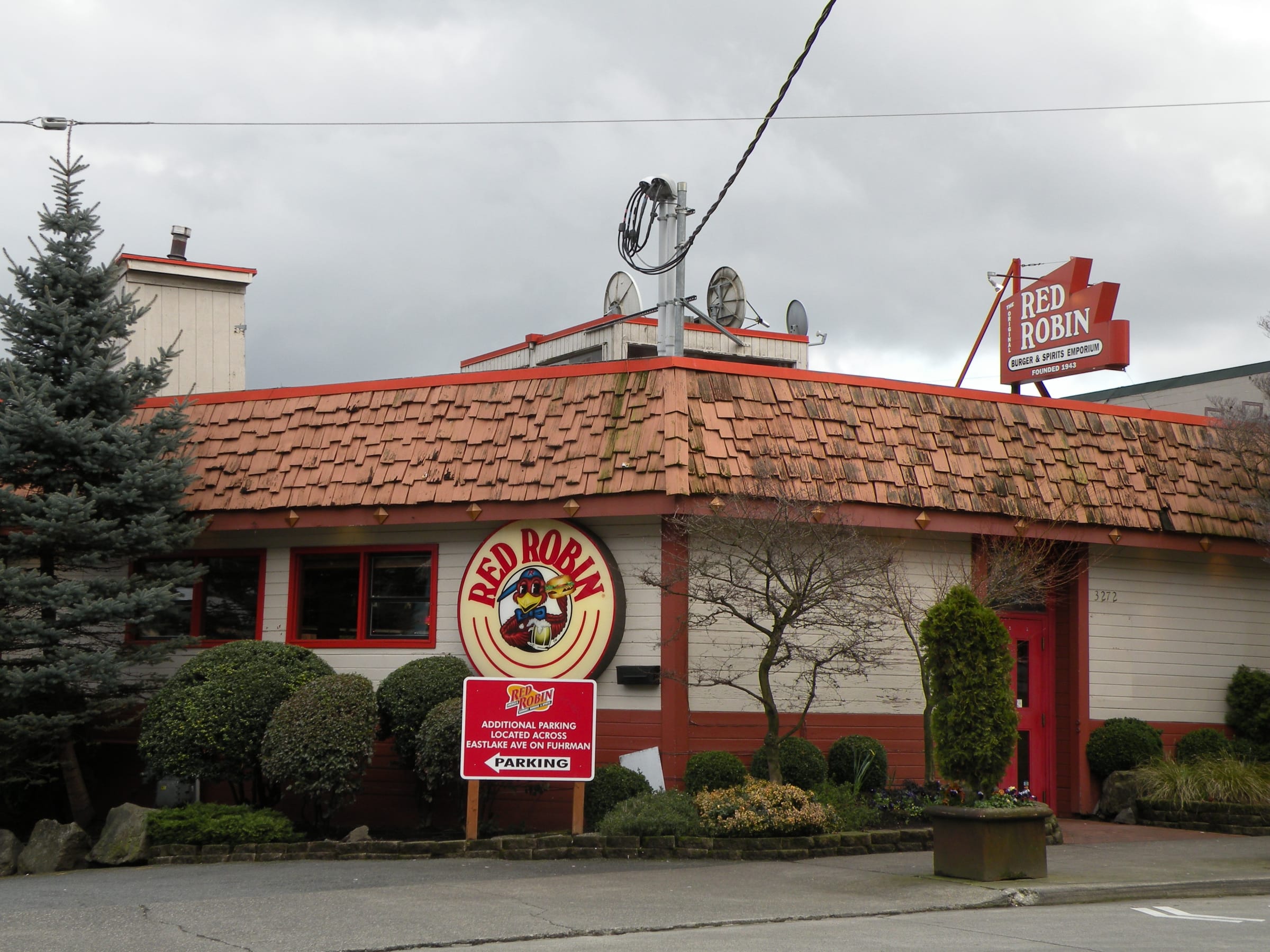 First Red Robin Restaurant Back of the Menu