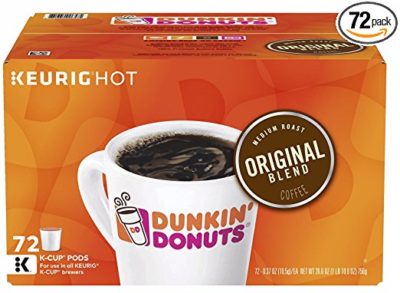 Dunkin Donuts K-Cups Original Flavor – 0.42 oz, 72 Pack