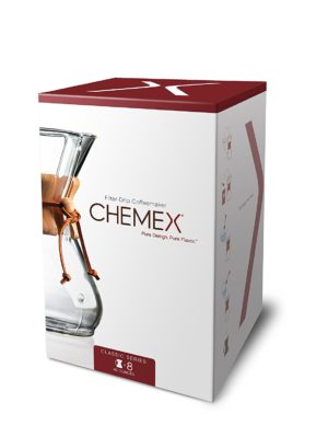 Chemex Classic Series, Pour-over Glass Coffeemaker, 8-Cup