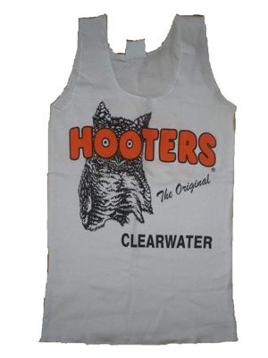 Hooters Clearwater White Tank
