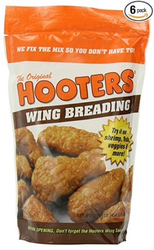 Hooter’s Wing Breading Mix, 16-Ounce (Pack of 6)
