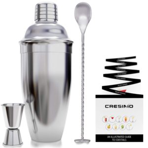 24 Ounce Cocktail Shaker Bar Set Accessories
