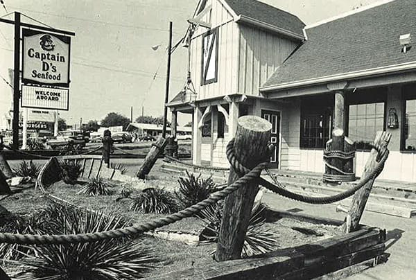 The original Captain D's Restaurant Back of the Menu