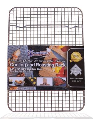 KITCHENATICS 100% Stainless Steel Wire Cooling and Roasting Rack