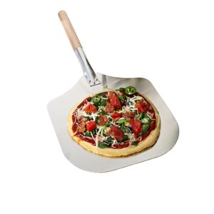Kitchen Supply Aluminum Pizza Peel w/ Wood Handle