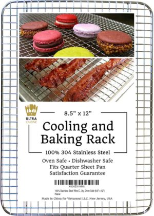 Ultra Cuisine 100% Stainless Steel Thick Wire Cooling & Baking Rack