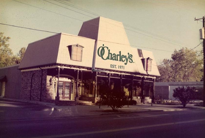 The original O'Charley's Back of the Menu