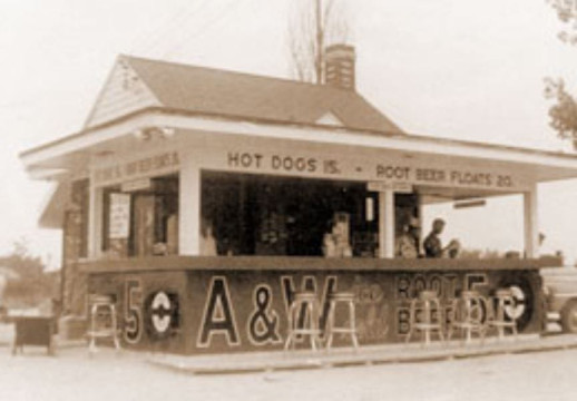 An updated version of the original A&W which was located on West Pine Street in Lodi, California and opened June 20, 1919 Back of the Menu A&W